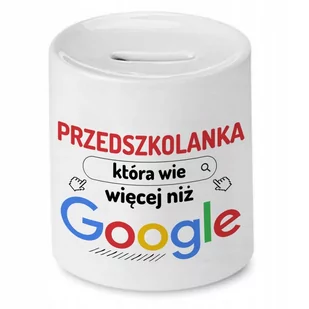 Skarbonka Dla Przedszkolanki na Urodziny Prezent z Nadrukiem ze Zdjęciem - Skarbonki - miniaturka - grafika 1
