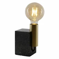 Lampy stojące - Pojedyncza lampka stołowa Gemma 3173645 Nave kwadratowa marmur czarny złoty - miniaturka - grafika 1