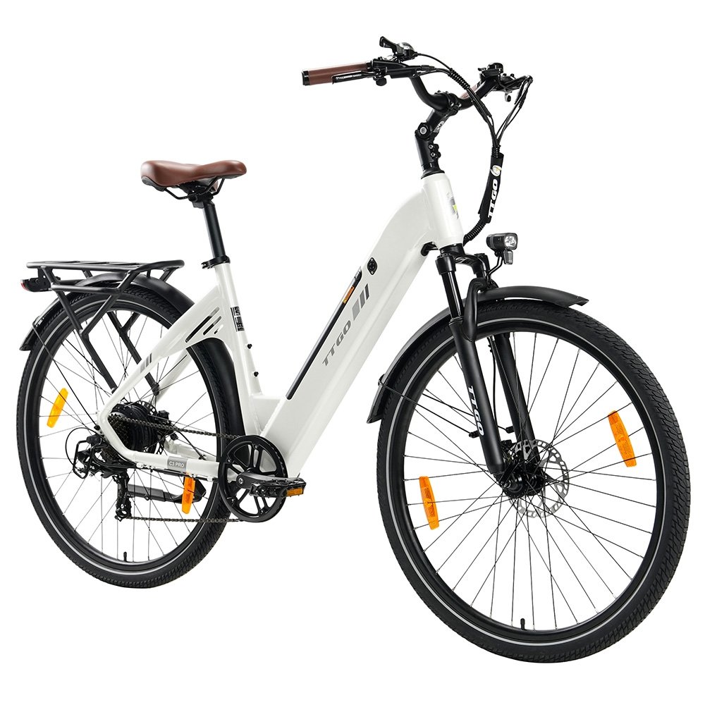 TTGO C3 Pro Electric Bike 250W Motor 36V 20Ah Battery 28 inch Tires 25km/h Max Speed 120km Max Range Hydraulic Disc Brake