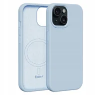 Etui i futerały do telefonów - Etteri silikonowe etui na telefon komórkowy do iPhone 15 6.1” jasnoniebieski - miniaturka - grafika 1