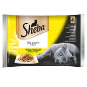 Mokra karma dla kotów - Sheba Delicacy In Jelly Drobiowe Smaki 85G 3+1 - miniaturka - grafika 1