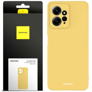 Spacecase Etui Silicone Case Redmi Note 12 4G yellow - Etui i futerały do telefonów - miniaturka - grafika 1