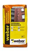 Zaprawy budowlane - Zaprawa murarska Weber 25 kg - miniaturka - grafika 1