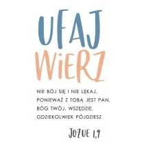 SZARON A Kartka składana - Ufaj wierz - Szaron - Kartki okolicznościowe i zaproszenia - miniaturka - grafika 1