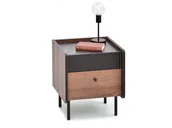 Biurka - Szafka do nocna do łóżka w kolorze orzecha PUERTO P12 - miniaturka - grafika 1