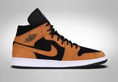 Koszykówka - Nike Air Jordan 1 Retro Mid Se Desert Ochre - miniaturka - grafika 1