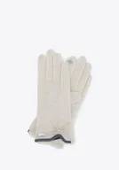 Rękawiczki - Damskie rękawiczki z kokardką cienkie uniwersalny - miniaturka - grafika 1