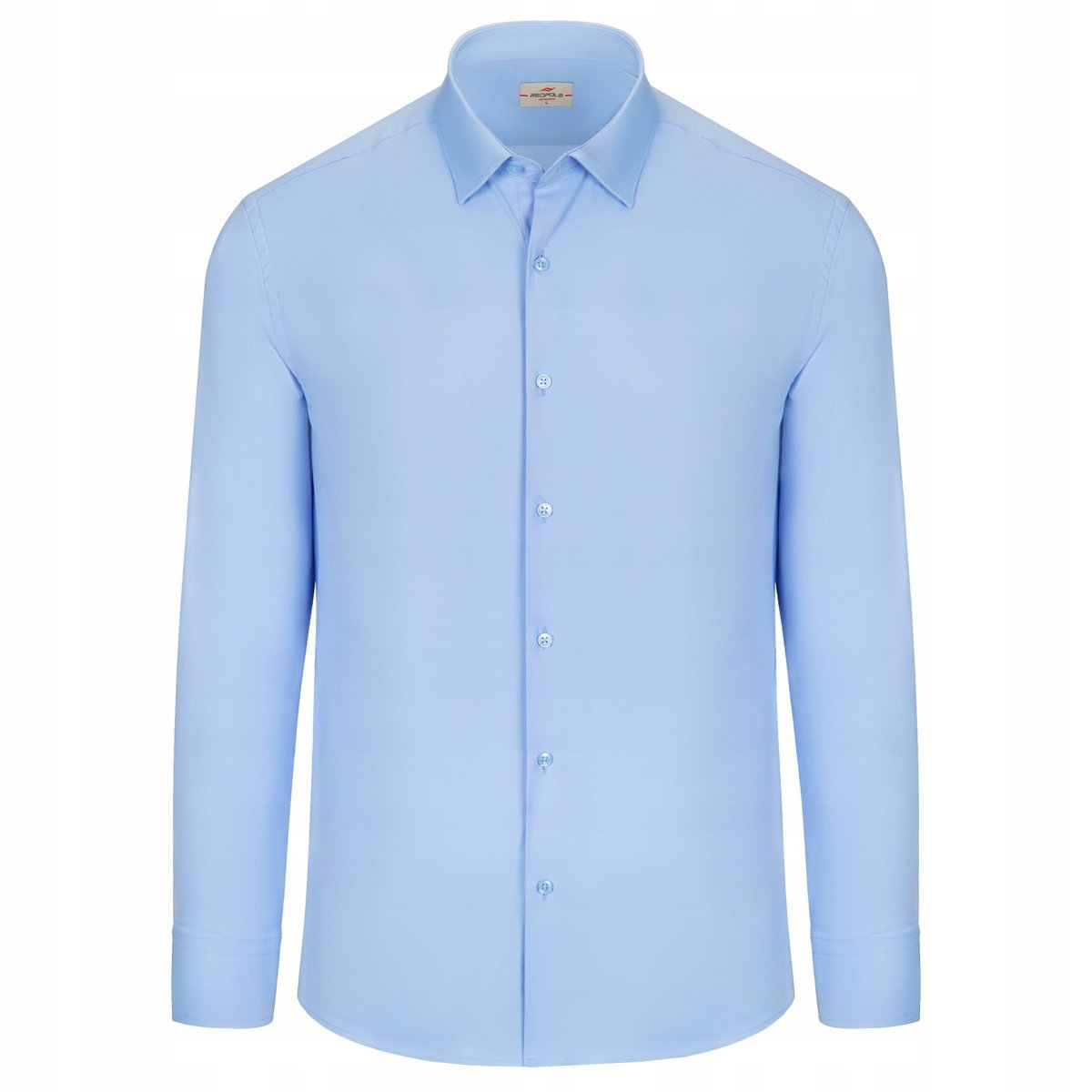 KOSZULA BŁĘKITNA DŁUGI RĘKAW RDP SLIM FIT VIP BUSINESS LINE - BAWEŁNA - XL