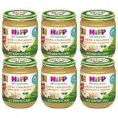 Desery dla dzieci - Hipp Jabłka z bananami kokosem i owsem po 5. miesiącu zestaw 6 x 160 g Bio - miniaturka - grafika 1