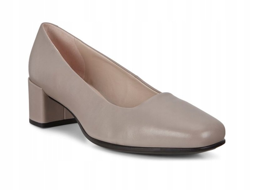 ECCO CZÓŁENKA DAMSKIE Z NISKIM KLOCKOWYM OBCASEM SKÓRZANE 37 J_A