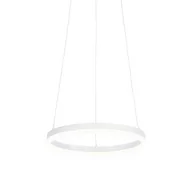 Lampy sufitowe - QAZQA Design hanglamp wit 40 cm incl. LED 3 staps dimbaar - Anello - miniaturka - grafika 1