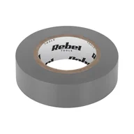 Taśmy izolacyjne i naprawcze - Rebel Taśma izolacyjna Rebel 0,13x19mm x 18,2m szara LEC-18707 - miniaturka - grafika 1