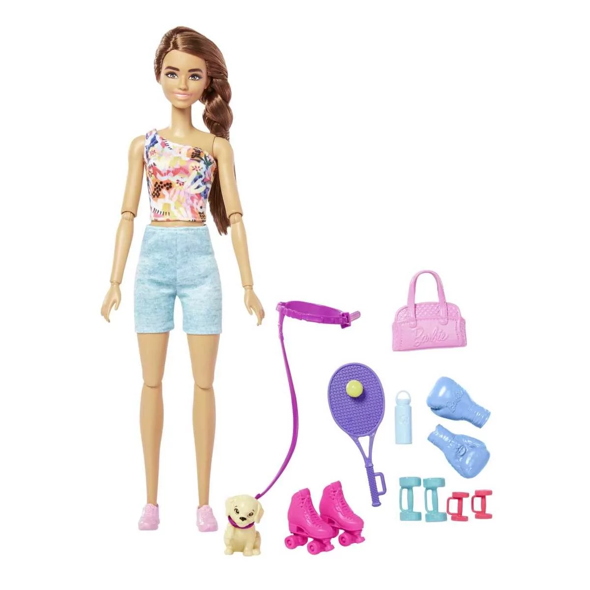 Barbie, Relaks Fitness, zestaw z lalką i akcesoriami