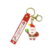 Ozdoby bożonarodzeniowe - Brelok Do Kluczy Świąteczny Mikołaj Brl320 - miniaturka - grafika 1