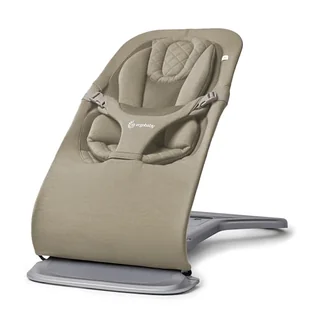Ergobaby 3 w 1 Evolve Bouncer Leżaczek Bujaczek Krzesło, Ergonomiczny bujaczek dla noworodków od urodzenia do malucha, huśtawka dla dzieci z wkładem dla noworodków (2,5 kg - 13,2 kg), Soft Olive - Leżaczki i huśtawki - miniaturka - grafika 1