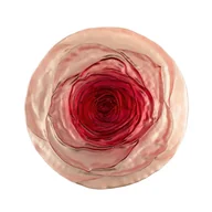 Talerze - Talerzyk deserowy szklany 21 cm AMANDA red - miniaturka - grafika 1