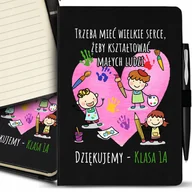 Notesy i bloczki - Notes A5 Black Dla Nauczyciela OD KLASY IMIĘ Wzory - miniaturka - grafika 1