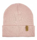 Czapki dla dzieci - Aliap Czapka dziecięca rozm .50-52 Różowa Wełna merino 100% 2-8 lat - miniaturka - grafika 1