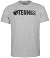 Koszulki sportowe męskie - HEAD Font T-Shirt M Grey Melange 2021 - miniaturka - grafika 1