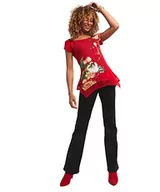 Koszulki i topy damskie - Joe Browns Damska koszulka z asymetrycznym kwiatowym nadrukiem ptaków, czerwona, 8 - miniaturka - grafika 1