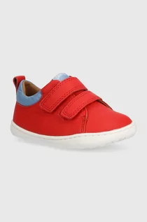 Buty dla dziewczynek - Camper półbuty skórzane dziecięce kolor czerwony - grafika 1