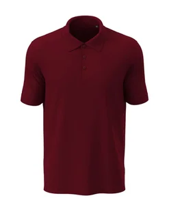 Koszulka męska polo T-shirt bawełniany Polówka Stedman ST9060 Bordeaux XXL - Koszulki męskie - miniaturka - grafika 1