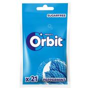 Gumy do żucia, lizaki, dropsy - Orbit Peppermint Bezcukrowa guma do żucia 29 g (21 sztuk) - miniaturka - grafika 1