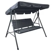 Huśtawki - Huśtawka Stella 170 x 115 x 152 cm szara - miniaturka - grafika 1