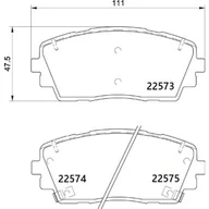 Klocki hamulcowe - Klocki hamulcowe - komplet BREMBO P 30 115 - miniaturka - grafika 1