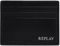 Portfele - REPLAY Męski portfel na akcesoria podróżne FM5336, 0094 Silver Black, 0094 Silver Black, jeden rozmiar - miniaturka - grafika 1