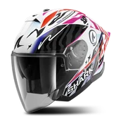 Kaski motocyklowe - Kask Otwarty Shark Jet Cup Speed-Fancy Czarny/Złamany Biały/PomarańczowyXL - miniaturka - grafika 1