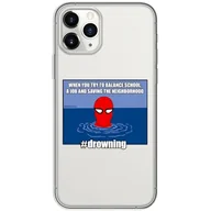Etui i futerały do telefonów - ERT GROUP etui na telefon Iphone 11 PRO, case oryginalny i oficjalnie licencjonowany przez Marvel, wzór Spider Man 037, optymalnie dopasowane, plecki z TPU częściowo przeźroczyste - miniaturka - grafika 1