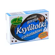 Gumy do żucia, lizaki, dropsy - AKA Ksylitolki dropsy czekoladowe z czekolady gorzkiej 33g b/c 11AKAKSYCG - miniaturka - grafika 1