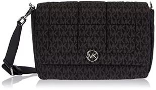 Michael Kors Lilah MD Flap Xbody, torba damska, jeden rozmiar, Blk/Opticwht, Taille unique - Torebki damskie - miniaturka - grafika 1
