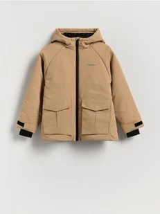 Reserved - Ocieplana kurtka parka - beżowy - Kurtki i płaszcze dla chłopców - miniaturka - grafika 1