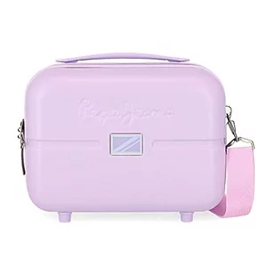 Pepe Jeans Accent Neceser Adaptable Obudowa na messenger Fioletowy 29x21x15 cms Sztywny ABS 9,14L 0,84 kg, Fioletowy, Neceser Adaptable con Bandolera, kosmetyczka z paskiem na ramię - Kosmetyczki, organizery i kuferki - miniaturka - grafika 1