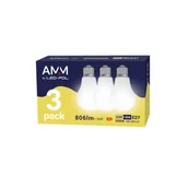 Żarówki LED - Żarówka LED E27 A60 806 lm 8,5 W barwa ciepła 3 sztuki - miniaturka - grafika 1