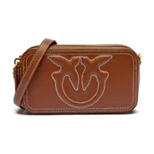 Torebki damskie - Pinko Skórzana listonoszka CARRIE - miniaturka - grafika 1