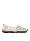 Półbuty damskie - Rieker Półbuty CEO-M2851-80 Biały - miniaturka - grafika 1