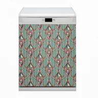 Dekoracje domu - Bluedecor Magnes na zmywarkę Wzór azteckim 60x80 - miniaturka - grafika 1