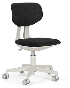 Krzesło dziecięce do biurka WING - SZARY STELAŻ regulowane TKANINA VICO-026 - Fotele i pufy dla dzieci - miniaturka - grafika 1