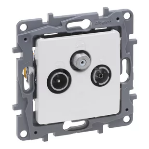 Legrand Gniazdo TV-RD-SAT Niloe Selection 762465 zakończeniowe 10 dB perła - Gniazdka elektryczne - miniaturka - grafika 1
