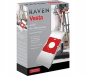 Worki do odkurzaczy - 4 WORKI + FILTR RAVEN EWO002N do EOP005 EVC01 - miniaturka - grafika 1