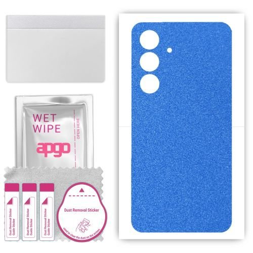 folia naklejka skórka strukturalna na TYŁ do Samsung Galaxy F15 5G - Niebieski Pastel Matowy - apgo SKINS