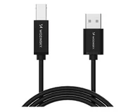 Kable USB - Wozinsky Kabel USB-B USB-A 480Mb/s 2m czarny WKDDY3S - miniaturka - grafika 1