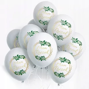 Balony roczek heksagon 10 szt. - Baby shower i roczek - miniaturka - grafika 1