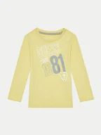 Bluzki damskie - Guess Bluzka N4BI18 I3Z14 Żółty Regular Fit - miniaturka - grafika 1