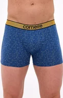 Majtki damskie - Bawełniane bokserki męskie High Emotion 508/160, Kolor niebieski-wzór, Rozmiar L, Cornette - Intymna - miniaturka - grafika 1