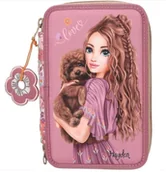 Piórniki - Depesche- Top Model Piórnik 3-komorowy z wyposażeniem Floral - miniaturka - grafika 1