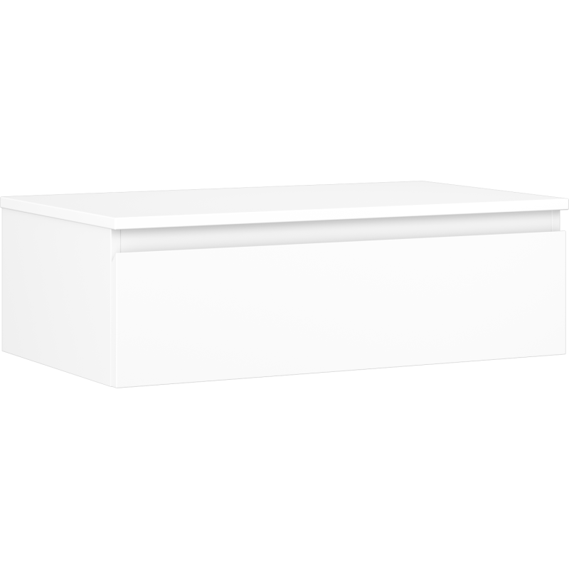 Mexen Orio szafka łazienkowa podumywalkowa 80 cm z blatem, 1 szuflada, biała mat - 91A10-08023-1-BFC01